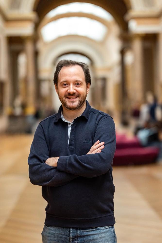 shooting photo portrait au musée du louvre